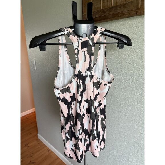 The North Face FlashDry Pink and Green Camo Workout Exercise Tank Top Women's M - Picture 3 of 7